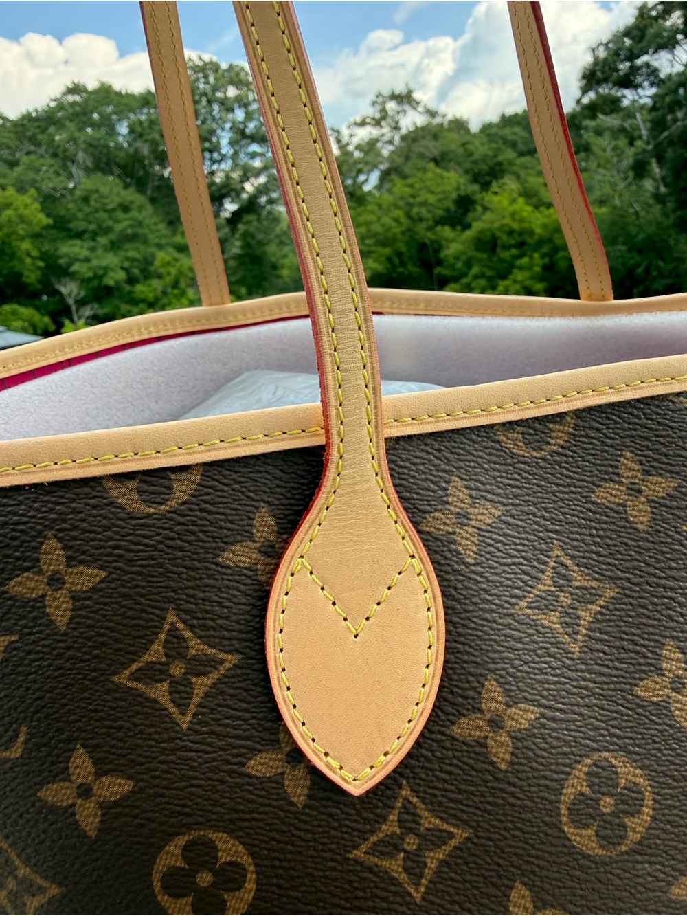 Brown Monogram Canvas Tote Bag - Picture 11 of 15